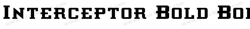 Interceptor Bold Bold1字体转换